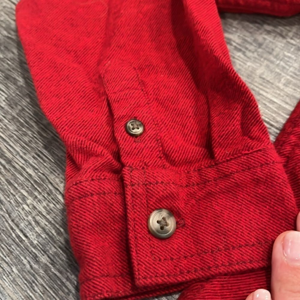 Gumbo’s boys red button up L 8-12 - Picture 4 of 5